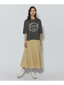 【L'EQUIPE】シルク混シャンブレースカート 詳細画像 ネイビー 2