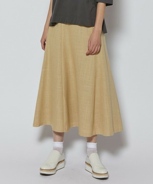 【L'EQUIPE】シルク混シャンブレースカート 詳細画像 ベージュ 1