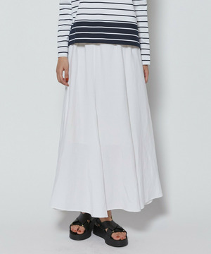 【L'EQUIPE】レーヨンリネンタンブラースカート 詳細画像 ホワイト 1