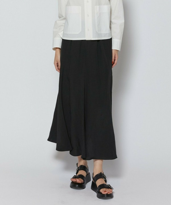 レーヨンリネンタンブラースカート 詳細画像 ブラック 1