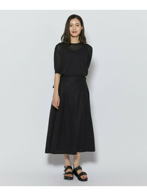 【L'EQUIPE】100/2オーガニックコットンスカート 詳細画像 ブラック 11