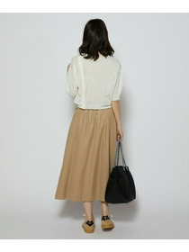 【L'EQUIPE】100/2オーガニックコットンスカート 詳細画像 ブラック 4