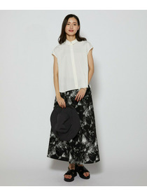 【L'EQUIPE】ブラッシュプリントスカート 詳細画像 ブラック系その他 11