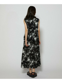 【L'EQUIPE】ブラッシュプリントスカート 詳細画像 ブラック系その他 9