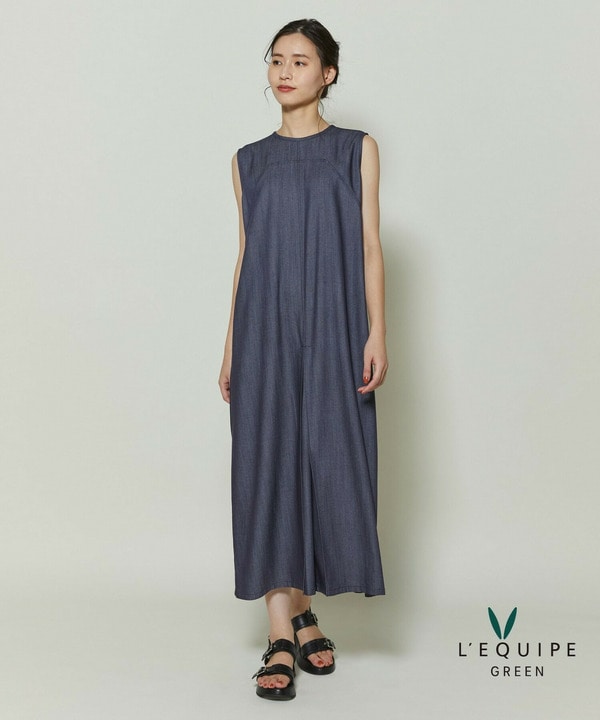 【GREEN】ソフトデニムワンピース