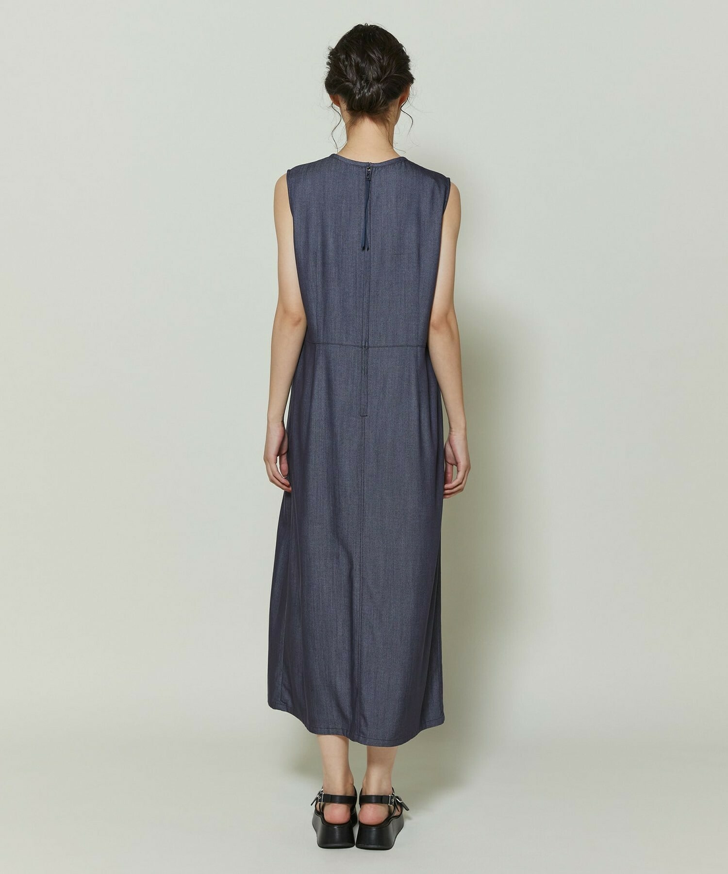 【GREEN】ソフトデニムワンピース 詳細画像 インディゴブルー 10