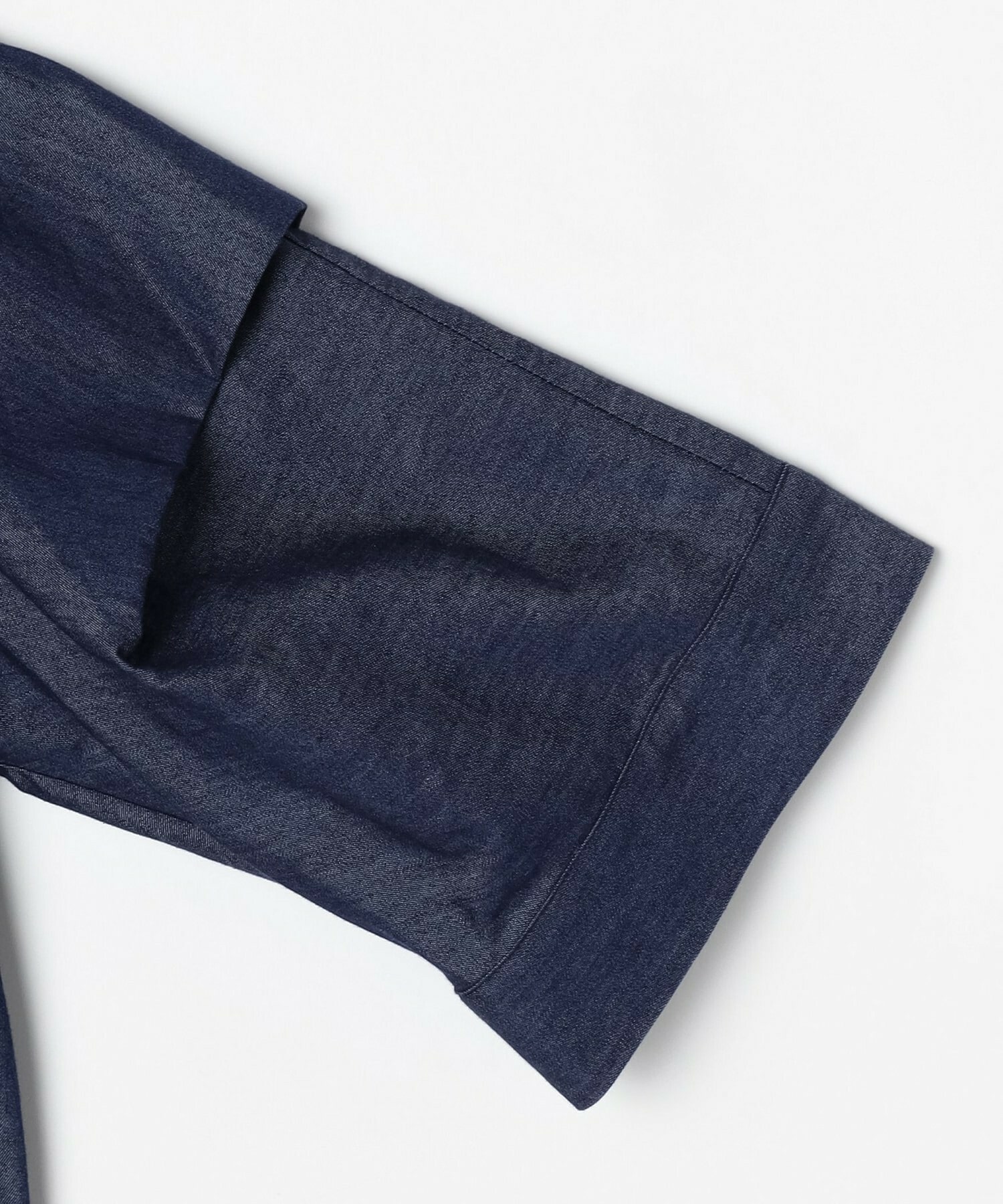 【GREEN】コットンリヨセルダンガリースクエアボリュームスリーブシャツ 詳細画像 ライトブルー 17