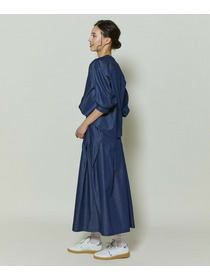 【GREEN】コットンリヨセルダンガリーバレルスリーブシャツ 詳細画像 ライトブルー 3