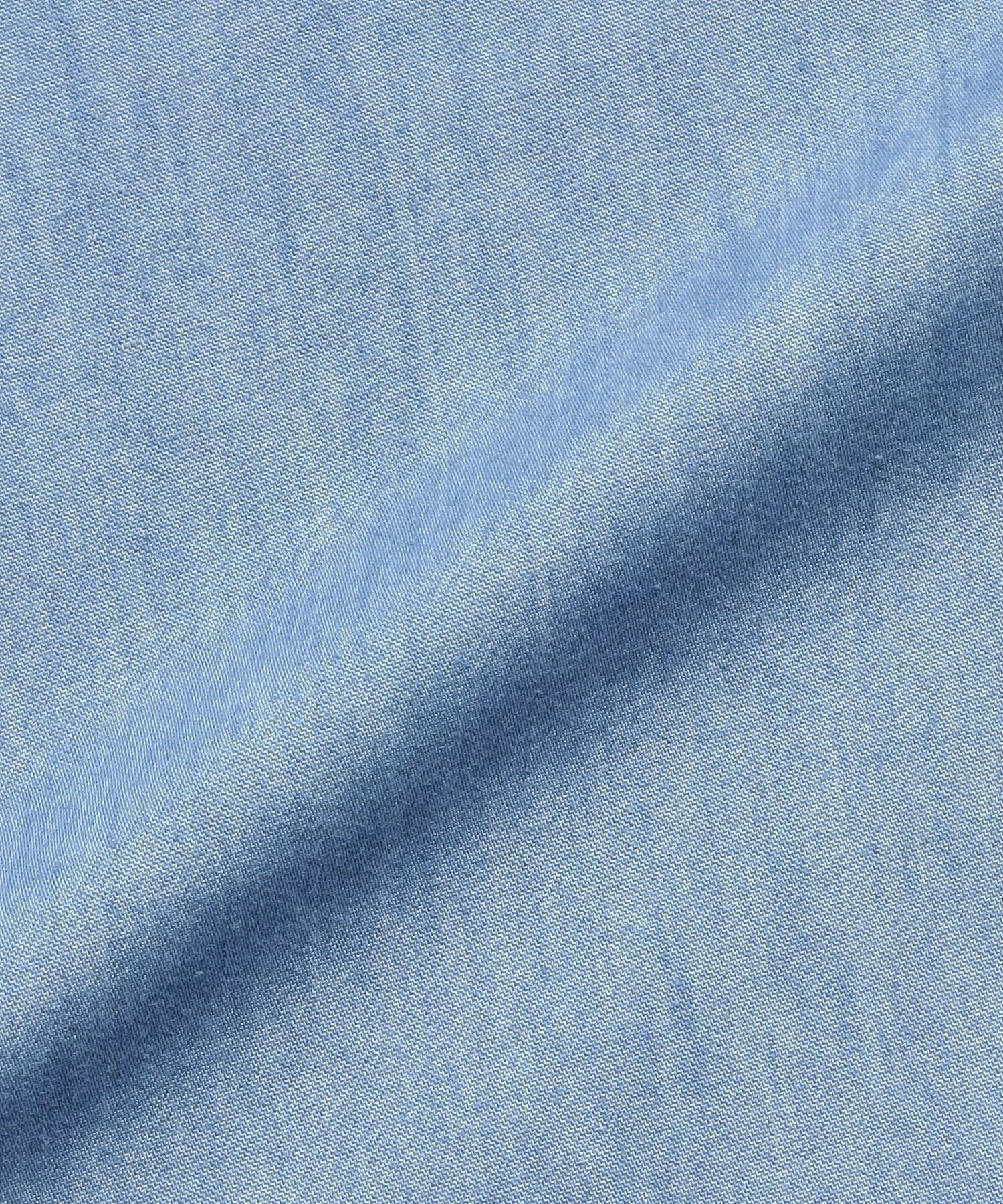 【GREEN】コットンリヨセルダンガリーバレルスリーブシャツ 詳細画像 ライトブルー 13