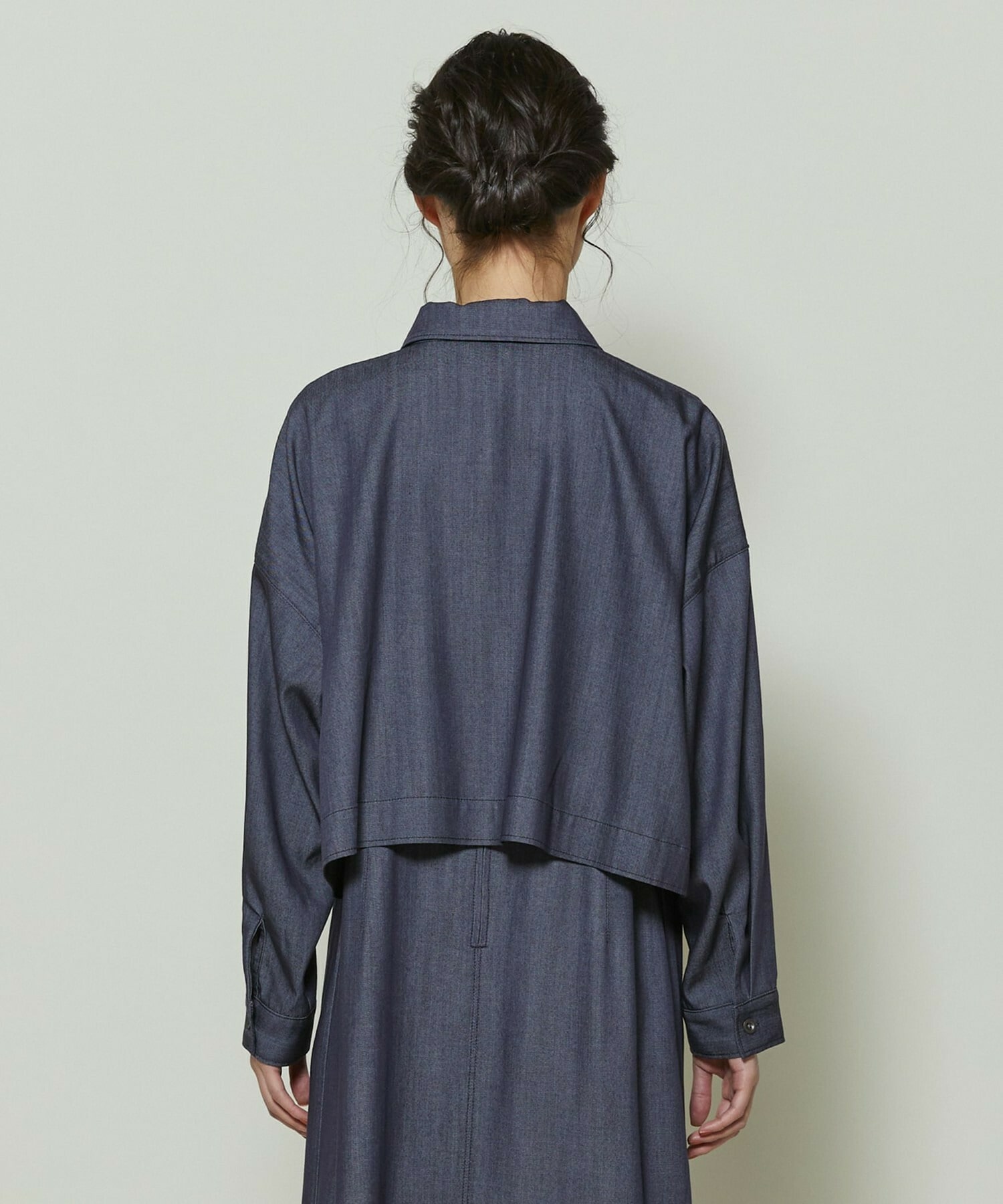 【GREEN】ソフトデニムブラウス 詳細画像 インディゴブルー 8