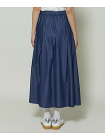 【GREEN】コットンリヨセルダンガリースカート 詳細画像 ライトブルー 12