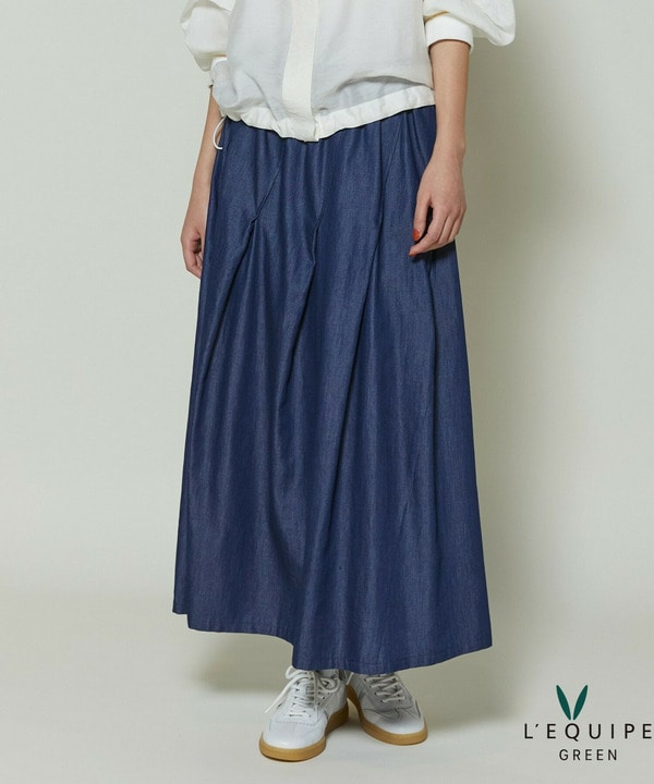 コットンリヨセルダンガリースカートコットンリヨセルダンガリースカート