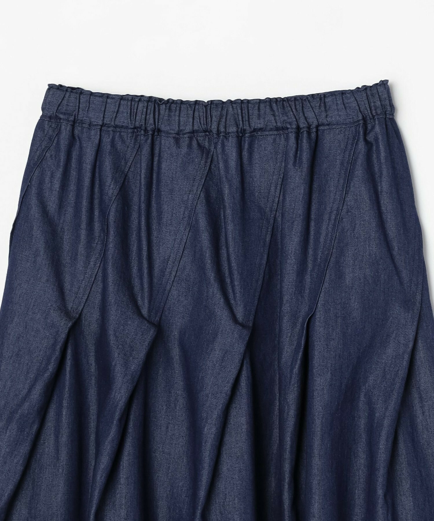 【GREEN】コットンリヨセルダンガリースカート 詳細画像 ライトブルー 15