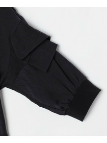 【GREEN】シルク混エアリー平織ブラウス 詳細画像 ネイビー 17