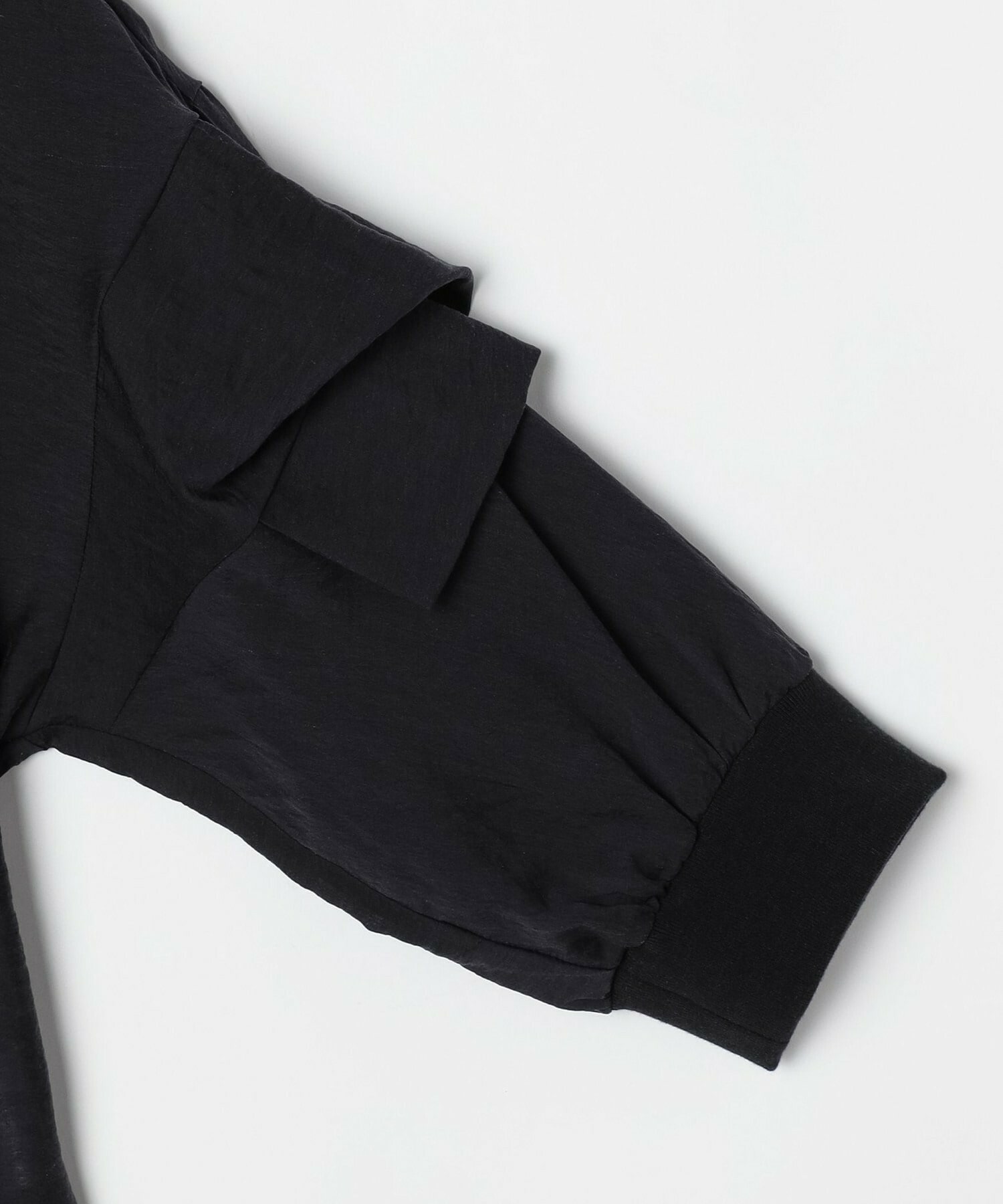 【GREEN】シルク混エアリー平織ブラウス 詳細画像 ネイビー 17