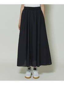 【GREEN】シルク混エアリー平織スカート 詳細画像 ネイビー 28