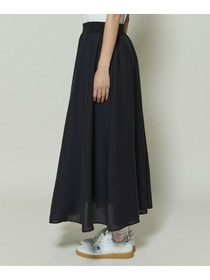 【GREEN】シルク混エアリー平織スカート 詳細画像 ネイビー 29