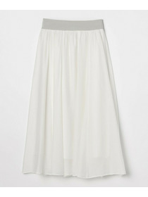 【GREEN】シルク混エアリー平織スカート 詳細画像 ネイビー 9