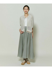 【GREEN】和紙メッシュショートブルゾン 詳細画像 ネイビー 1