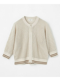 【GREEN】和紙メッシュショートブルゾン 詳細画像 ネイビー 11