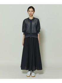 【GREEN】和紙メッシュショートブルゾン 詳細画像 ネイビー 16