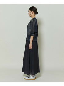 【GREEN】和紙メッシュショートブルゾン 詳細画像 ネイビー 17