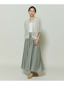 【GREEN】和紙メッシュショートブルゾン 詳細画像 ネイビー 2