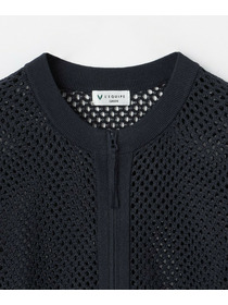 【GREEN】和紙メッシュショートブルゾン 詳細画像 ネイビー 21