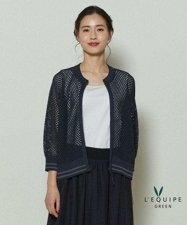 和紙メッシュショートブルゾン和紙メッシュショートブルゾン