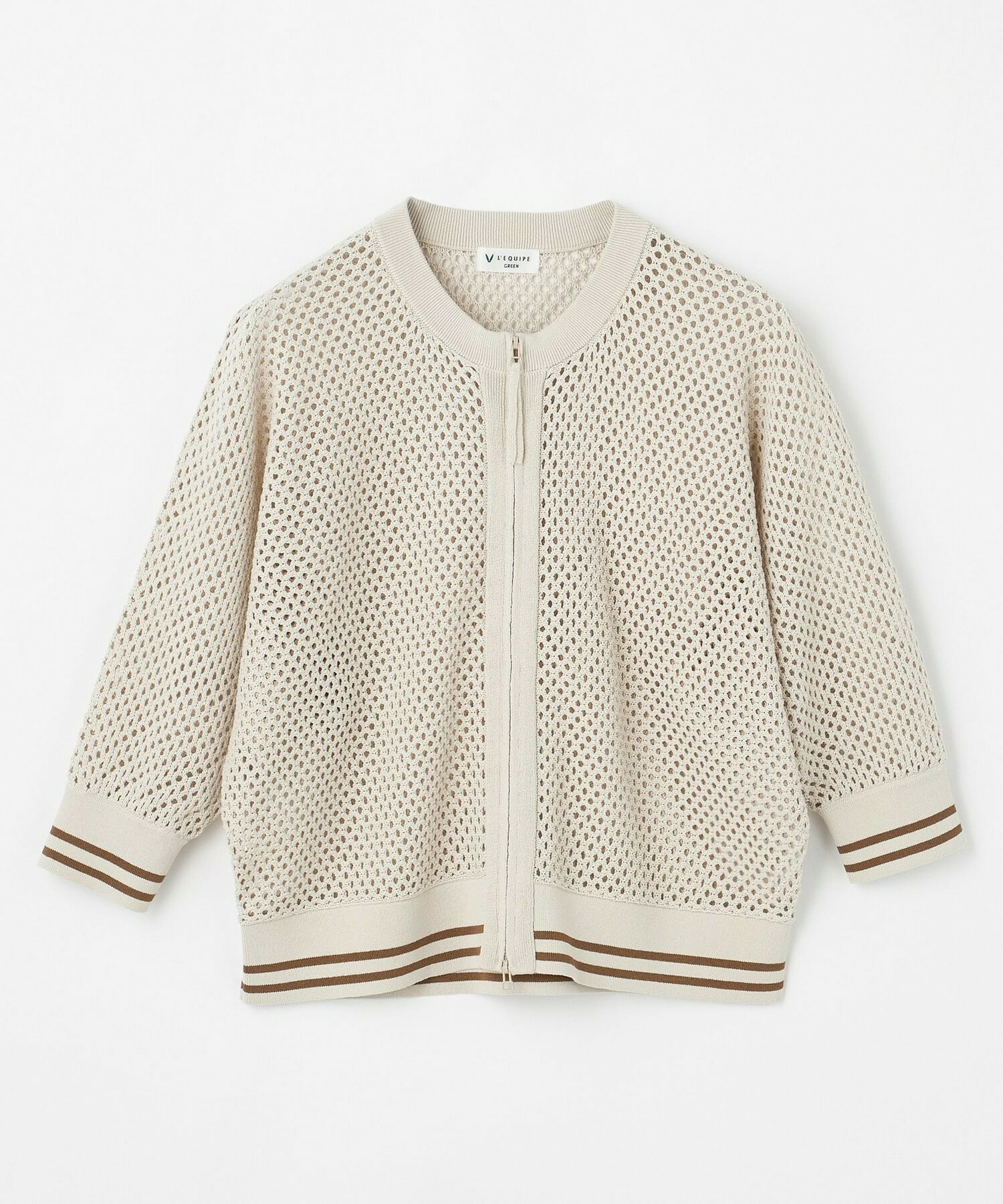 【GREEN】和紙メッシュショートブルゾン 詳細画像 ネイビー 11