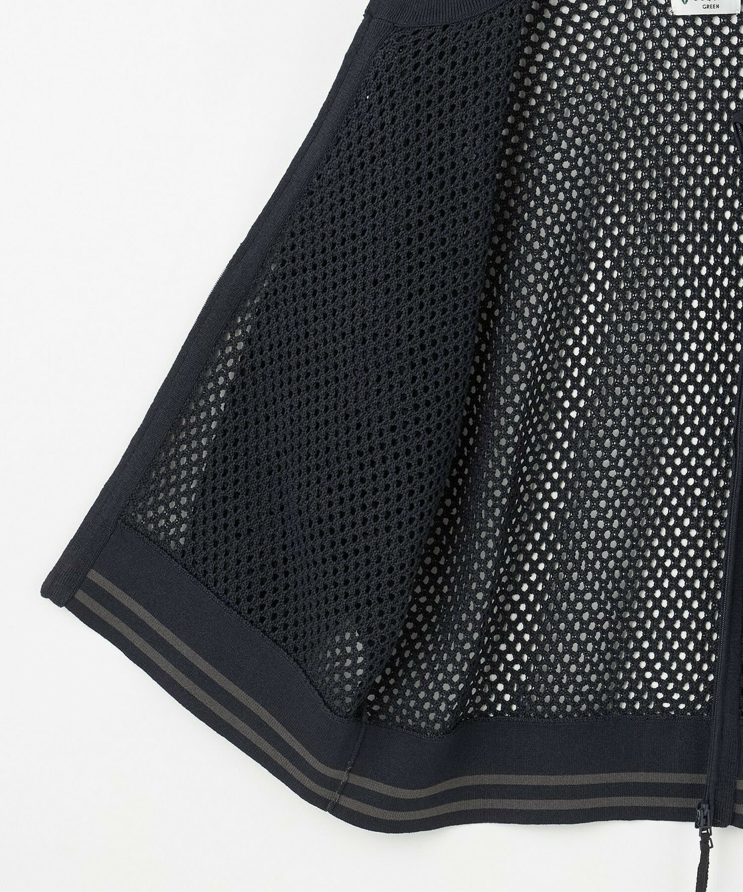 【GREEN】和紙メッシュショートブルゾン 詳細画像 ネイビー 24