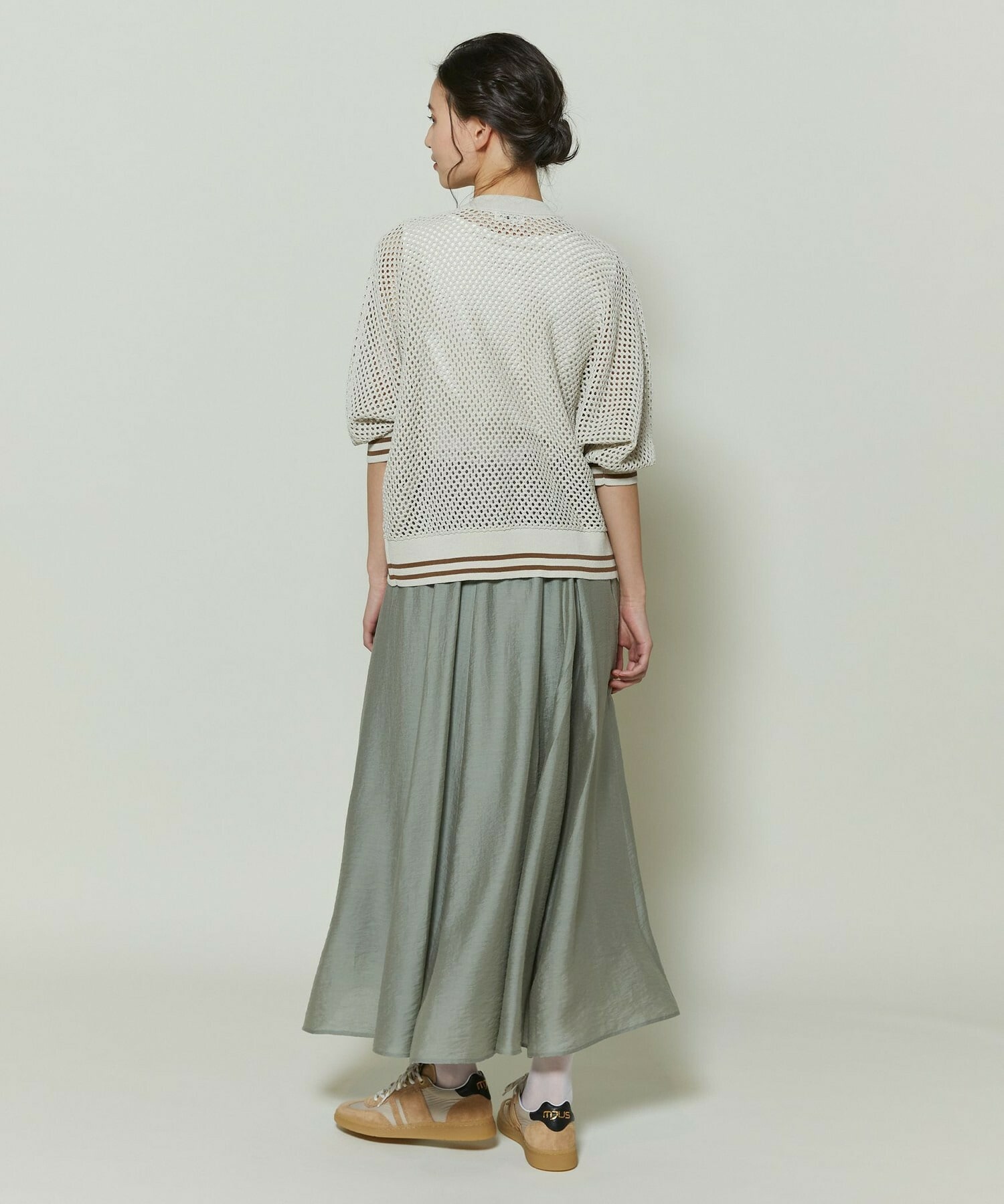 【GREEN】和紙メッシュショートブルゾン 詳細画像 ネイビー 5