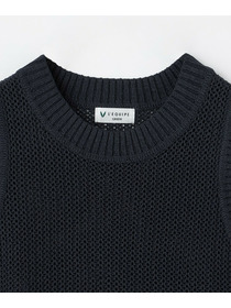 【GREEN】和紙メッシュジレ 詳細画像 ネイビー 16