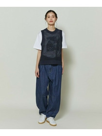 【GREEN】和紙メッシュジレ 詳細画像 ネイビー 7