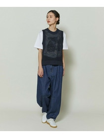 【GREEN】和紙メッシュジレ 詳細画像 ネイビー 8