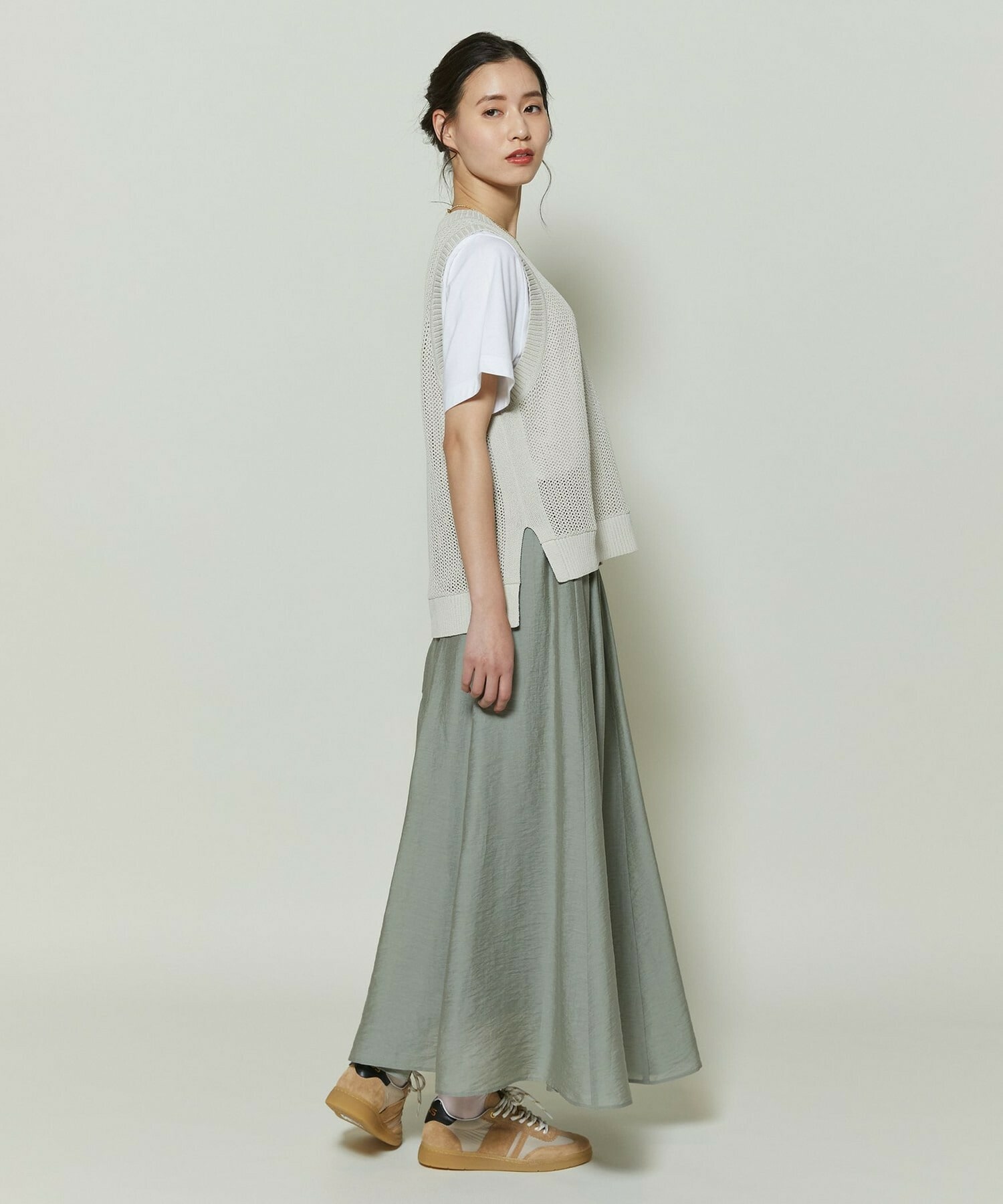 【GREEN】和紙メッシュジレ 詳細画像 ネイビー 5