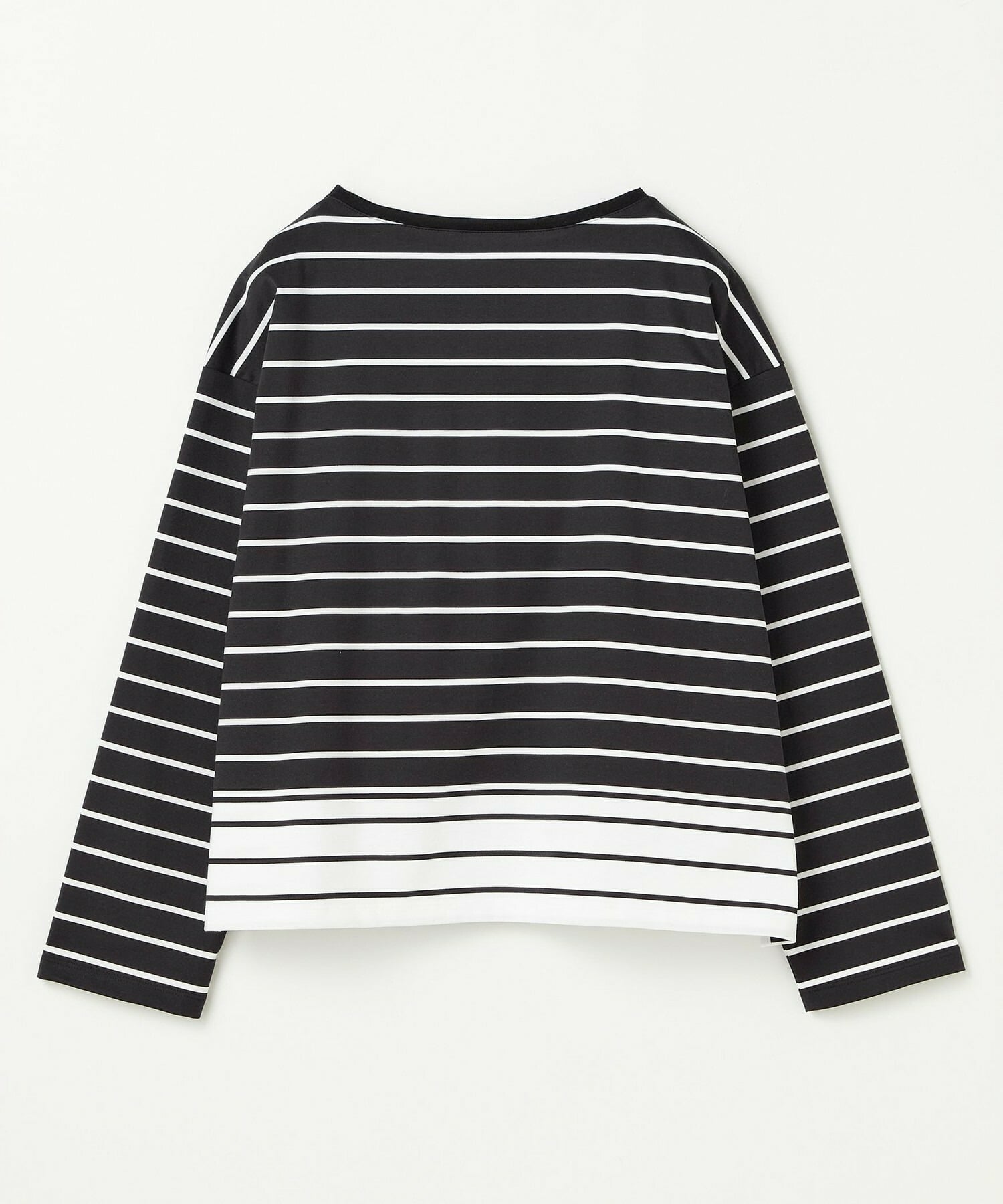 【L'EQUIPE】バイカラーパネルボーダーカットソー 詳細画像 ブラック&times;ホワイト 19