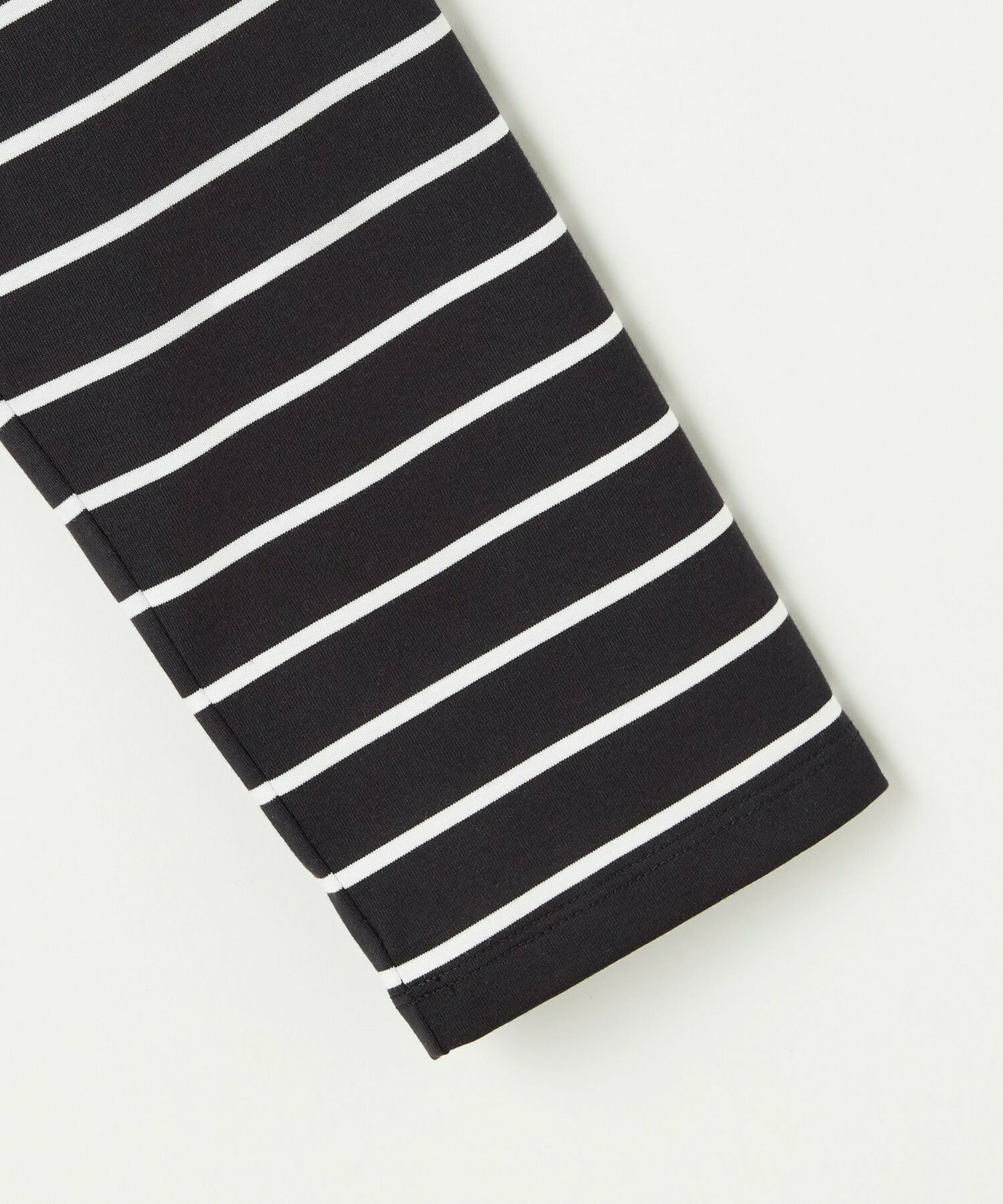 【L'EQUIPE】バイカラーパネルボーダーカットソー 詳細画像 ブラック&times;ホワイト 21