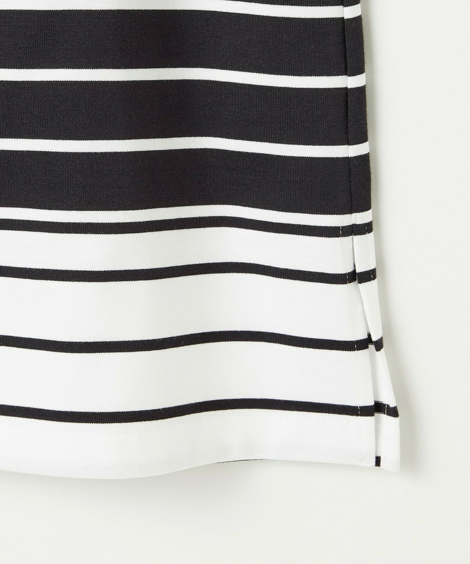 【L'EQUIPE】バイカラーパネルボーダーカットソー 詳細画像 ブラック&times;ホワイト 22