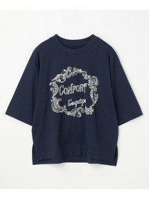 【L'EQUIPE】フレームロゴTシャツ 詳細画像 ネイビー 34