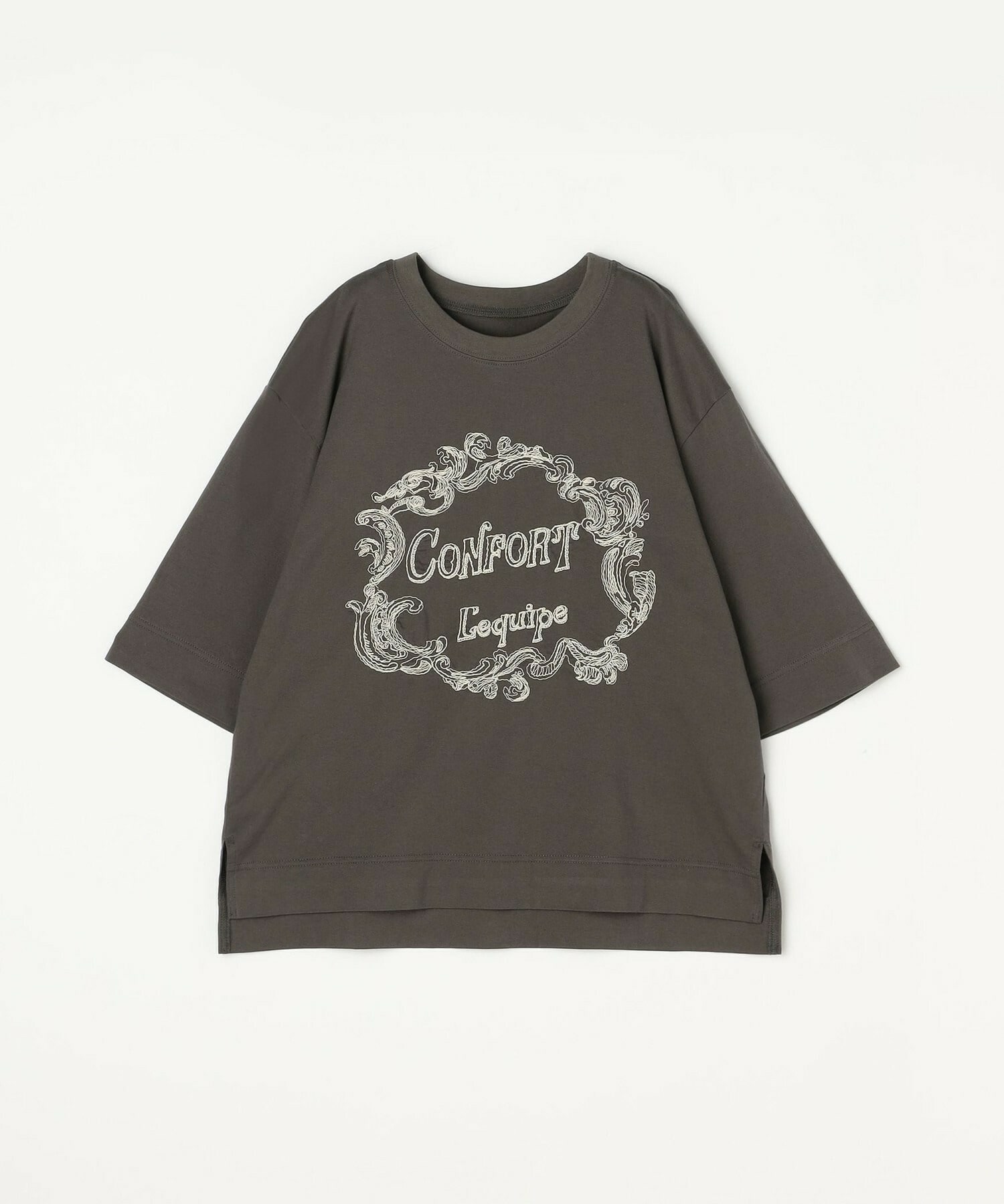 【L'EQUIPE】フレームロゴTシャツ 詳細画像 チャコール 27