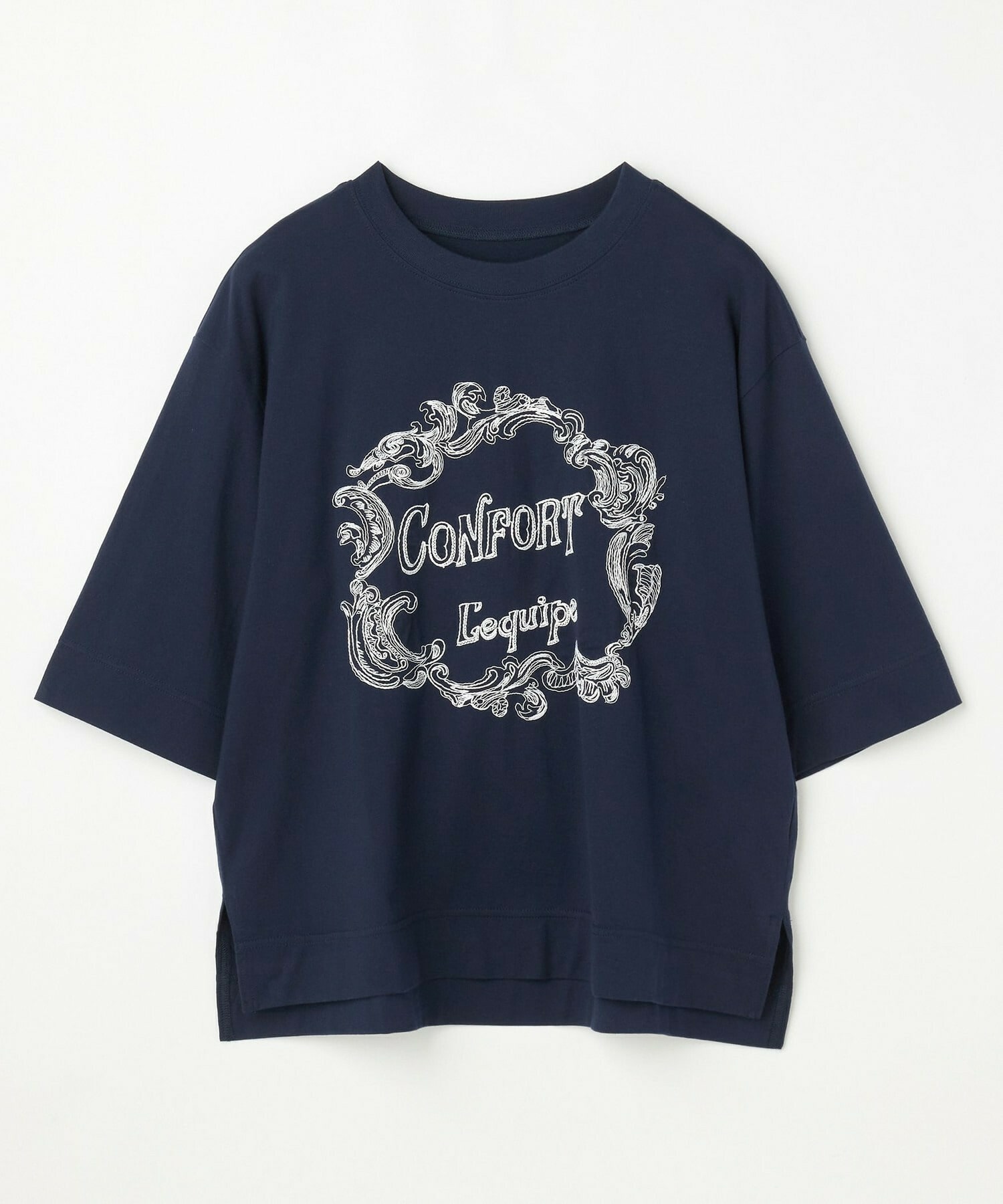 【L'EQUIPE】フレームロゴTシャツ 詳細画像 ネイビー 1