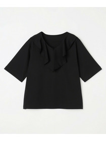 【L'EQUIPE】コットンリヨセルポンチカットソー 詳細画像 ブラック 5