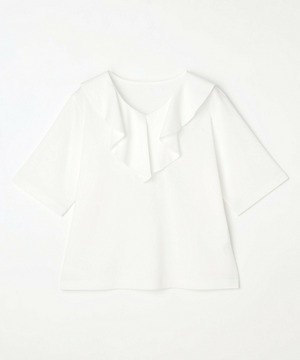 【L'EQUIPE】コットンリヨセルポンチカットソー 詳細画像 ホワイト 1