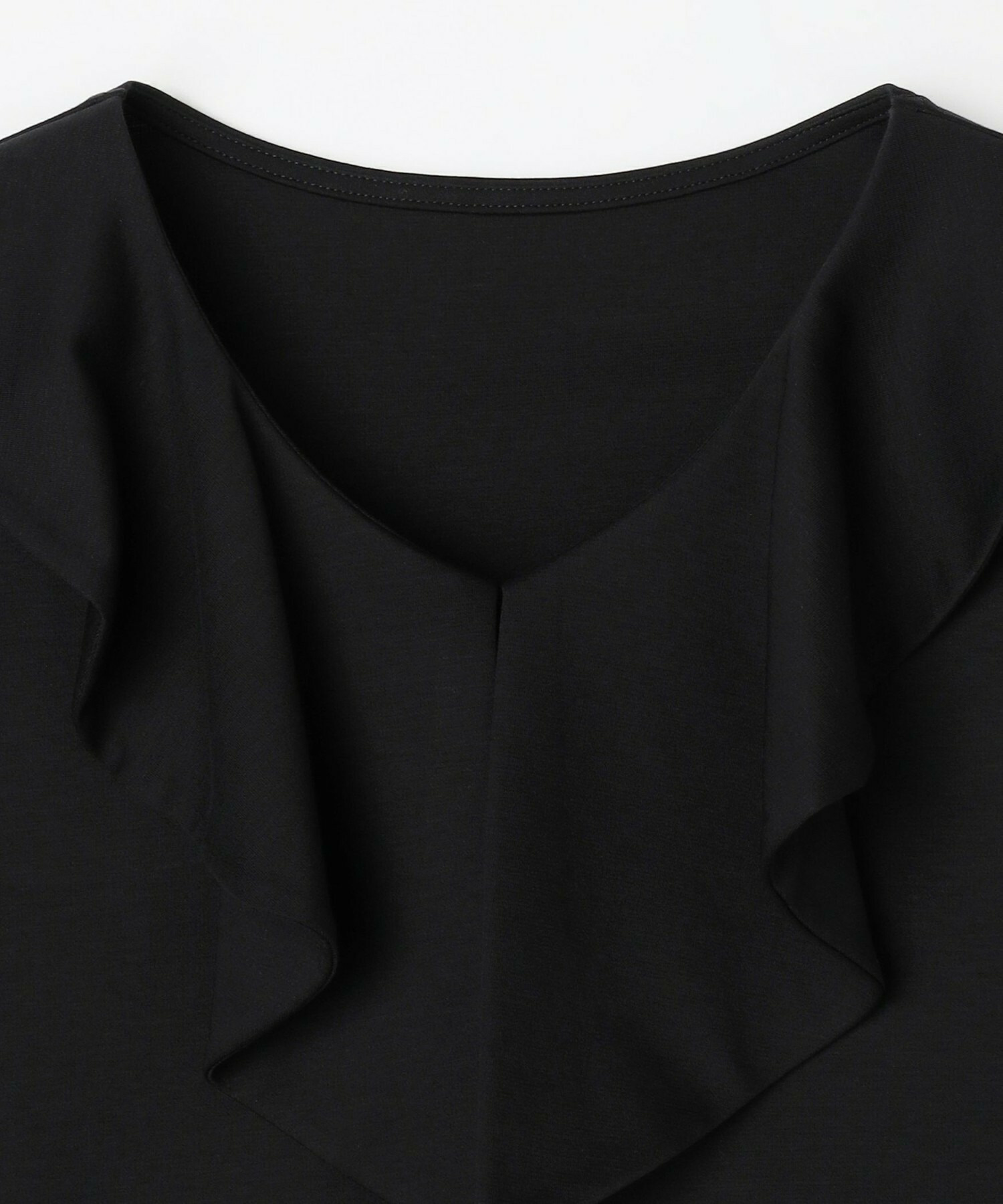 【L'EQUIPE】コットンリヨセルポンチカットソー 詳細画像 ブラック 7