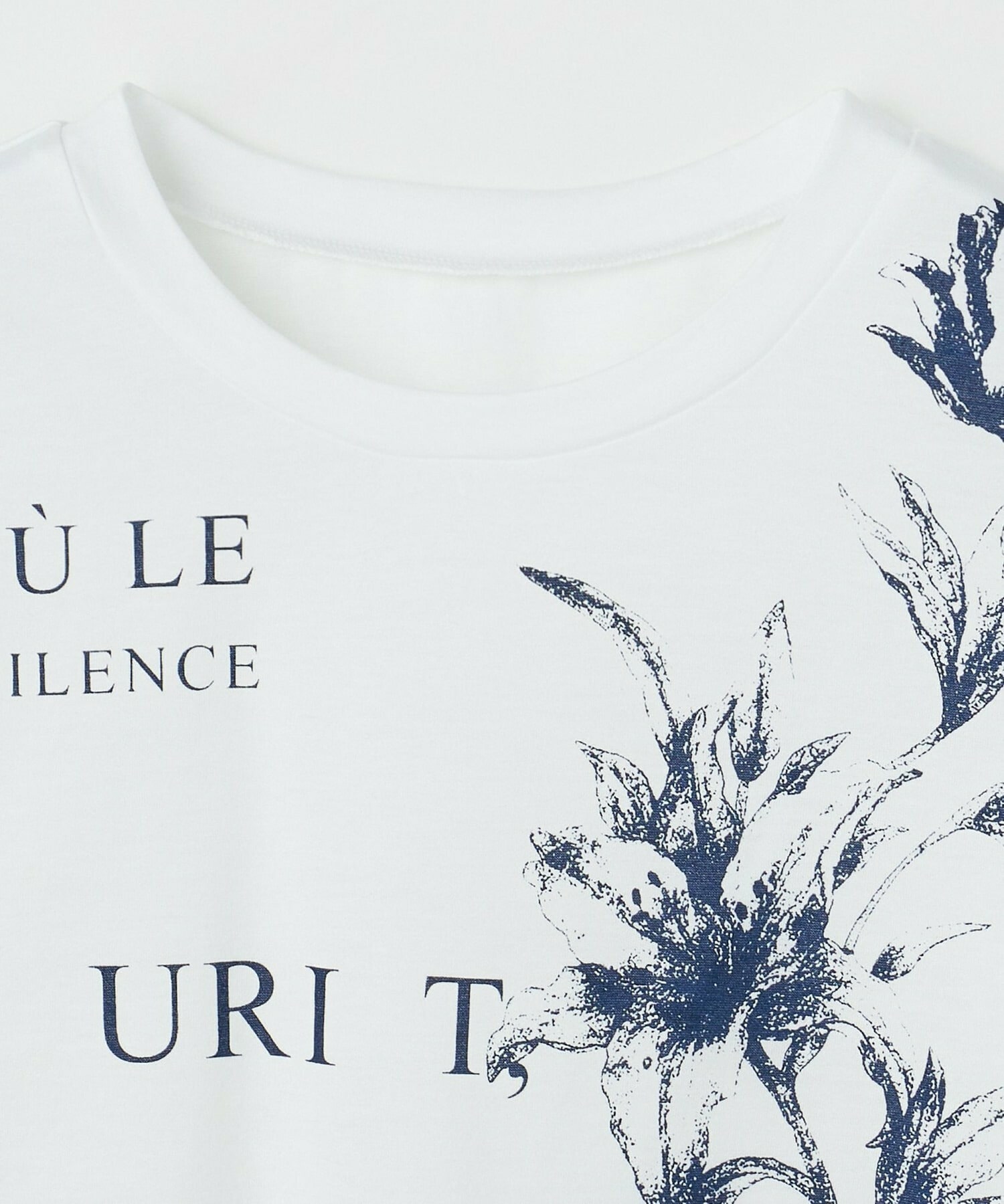 【L'EQUIPE】60/2シルケット天竺フラワーロゴプリントTシャツ 詳細画像 カーキ 21