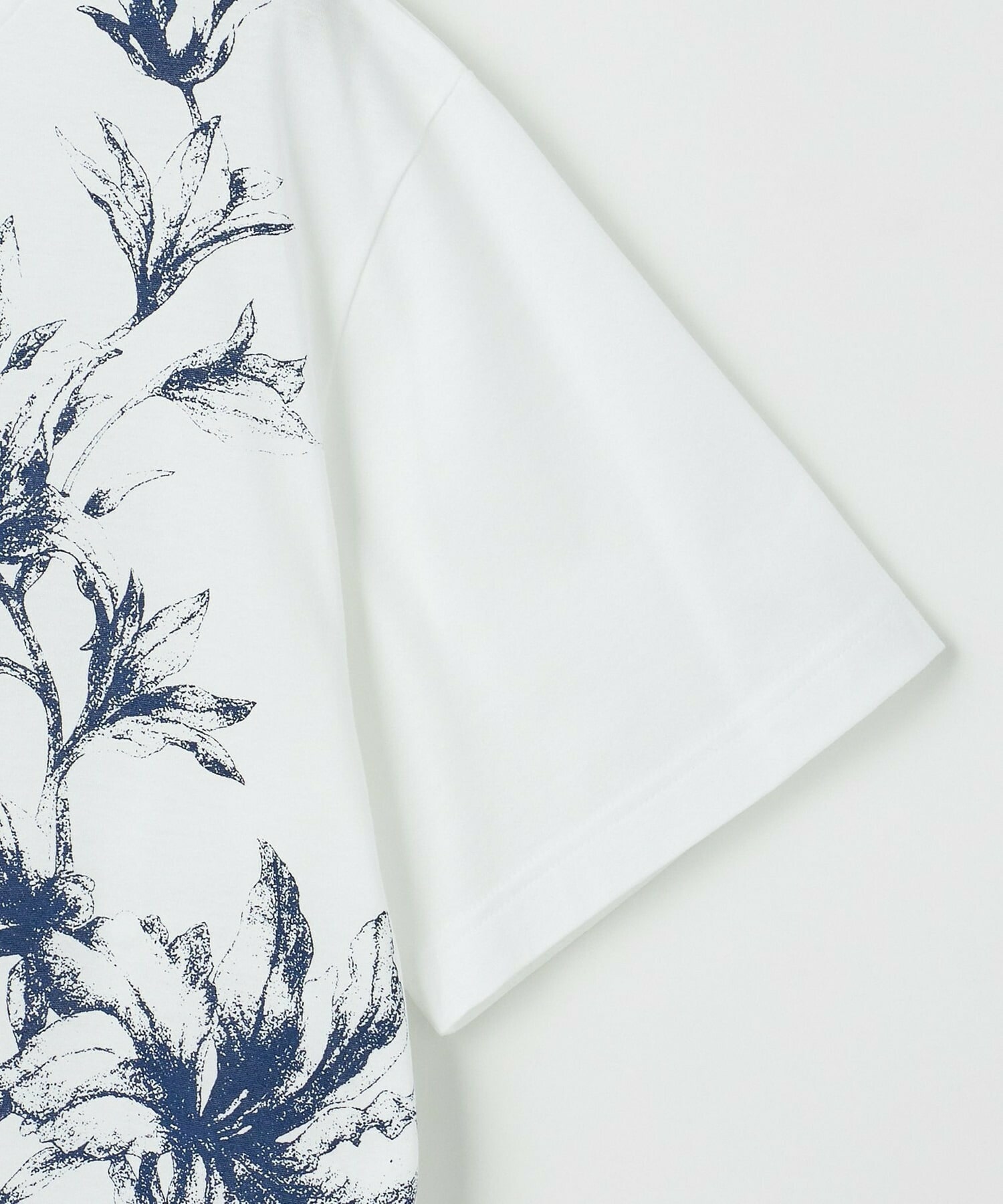 【L'EQUIPE】60/2シルケット天竺フラワーロゴプリントTシャツ 詳細画像 カーキ 22