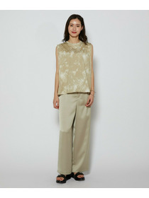 【L'EQUIPE】ブラッシュプリント天竺カットソー 詳細画像 ブラック系その他 8