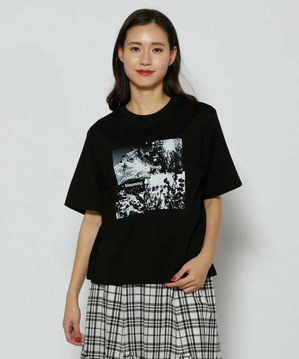 フォトプリントTシャツ 詳細画像 ブラック 1