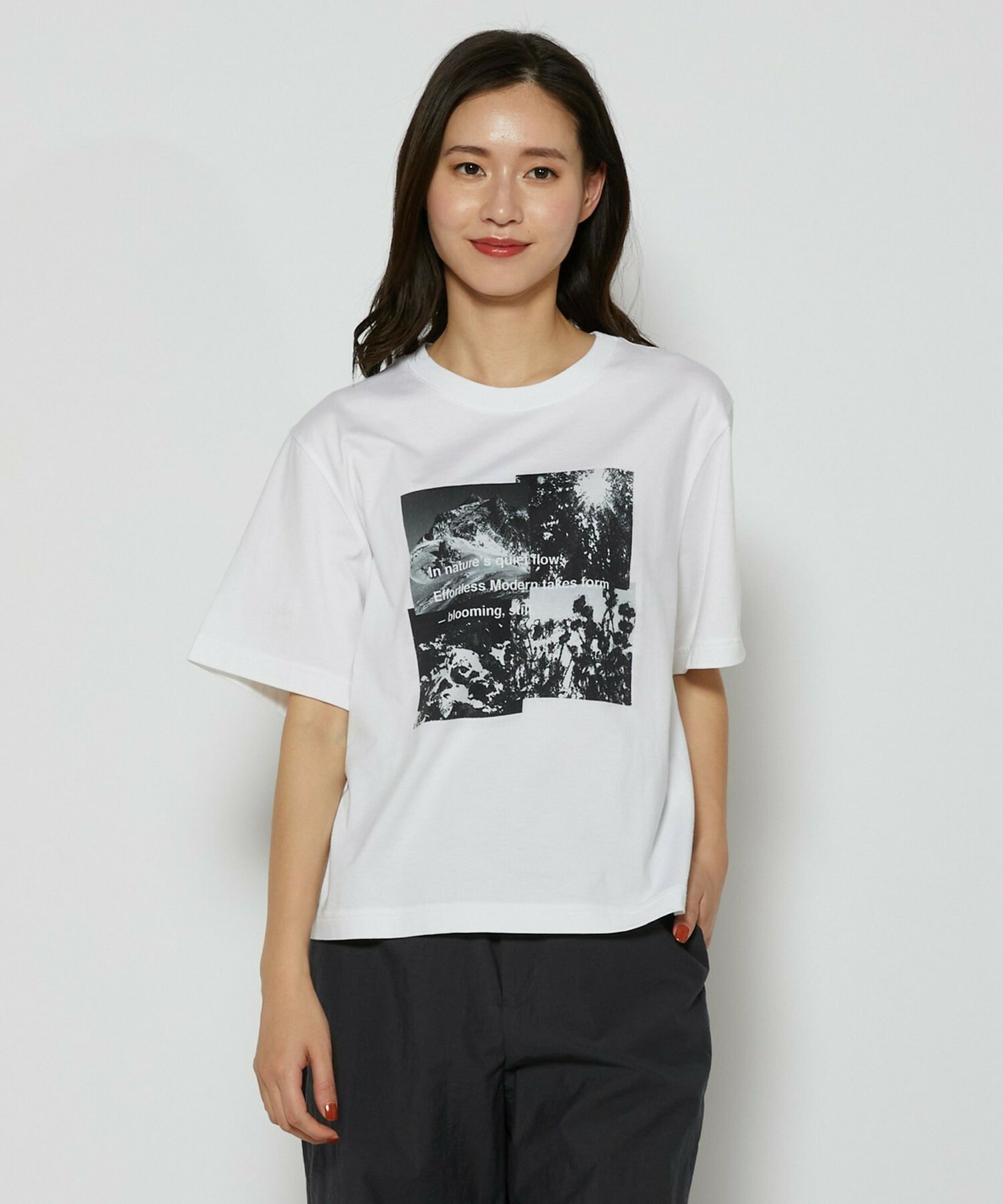 【L'EQUIPE】フォトプリントTシャツ 詳細画像 ホワイト 1